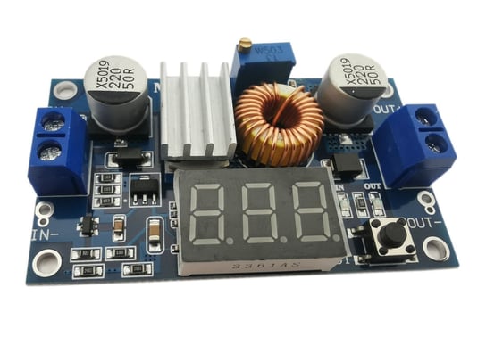 Przetwornica step-down 4V-38V / 1,2V-36V 4,5A (regulowane z wyświetlaczem) XL4015 / 011082 Inna marka