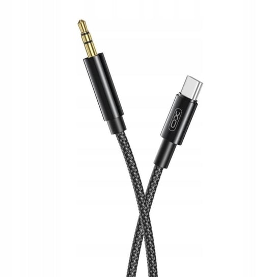 Przewód / Adapter / Kabel cyfrowy audio jack 3,5mm - USB TYP C 1 metr czarny GSM-HURT