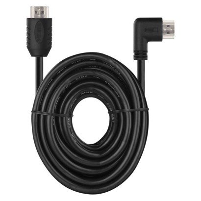 Przewód HDMI 2.0 wtyk A – wtyk A 90°, 3m Emos