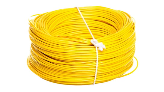 Przewód instalacyjny H05V-K (LgY) 1 żółty /100m/ ELEKTROKABEL