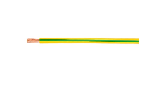 Przewód instalacyjny H05V-K (LgY) 2,5 żółto-zielony /100m/ TEXSIM
