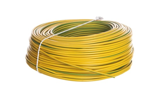 Przewód instalacyjny H07V-K (LgY) 2,5 żółto-zielony /100m/ ELEKTROKABEL