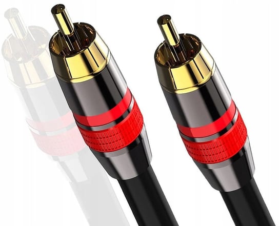 Przewód Kabel COAXIAL 2x RCA cyfrowy Audio 2m Novaza Tech