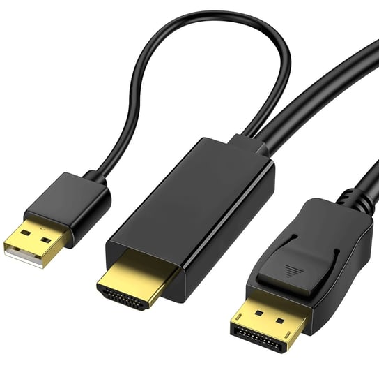 Przewód kabel konwerter z HDMI na DISPLAYPORT DP 4K 60Hz 1,8m Reagle Reagle