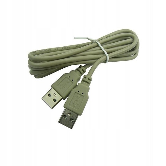 Przewód / Kabel PC USB TYP A męski - męski 1,2 m szary GSM-HURT