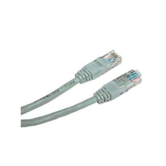 Przewód LAN UTP crossover patchcord, Cat.5e, RJ45 M - RJ45 M, 3 m, nieekranowany, krzyżowy, szary, do połączenia 2 PC Logo blistr Inna marka