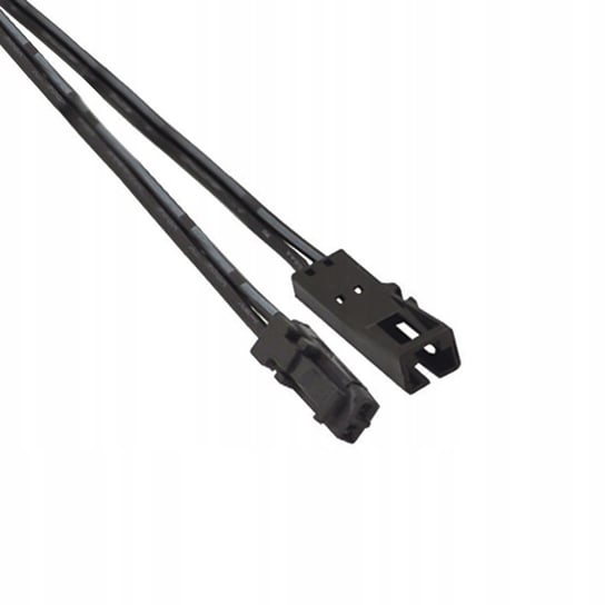 Przewód Okablowanie Led 2,00 M, Czarne, 2X0,22Mm Z Wtyczką I Gniazdem Mini MagicLED