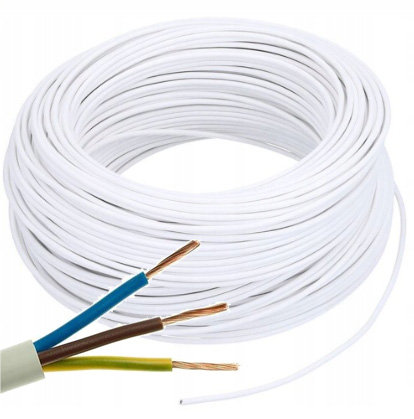 Przewód okrągły elektryczny giętki linka instalacyjny OMY 3x0,75 do led cct LED-ONE