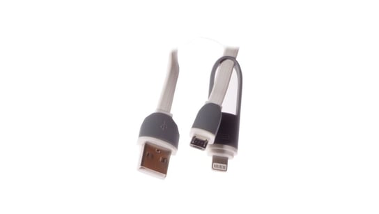 Przewód USB - microUSB / iPhone 2A 1m LIBOX LB0066W Libox