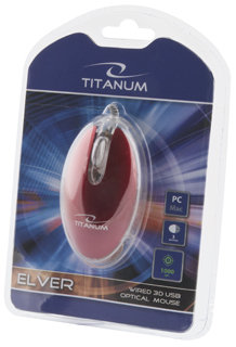Przewodowa mysz optyczna TITANUM TM112R czerwona Esperanza