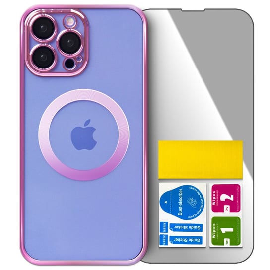 Przezroczysty clear case etui plecki pokrowiec do iPhone 14 PRO + szkło KREOleo