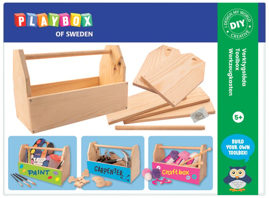 Przybornik drewniany DYI Play Box