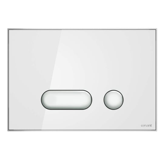 Przycisk Spłukujący Wc Intera Szkło Białe S97-022 Cersanit