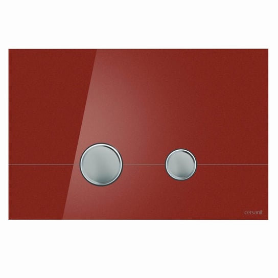 Przycisk Spłukujący Wc Stero Szkło Czerwone K97-371 Cersanit