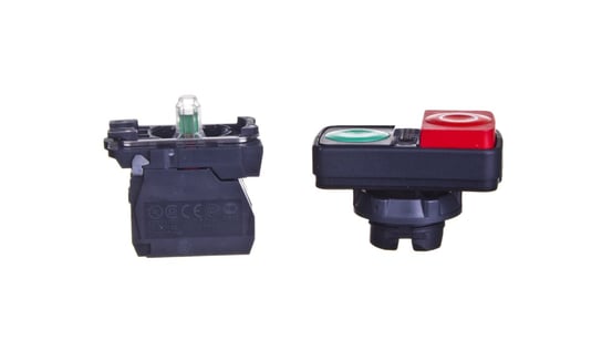 Przycisk sterowniczy podwójny 22mm czerwony/zielony 1Z 1R z samopowrotem z podświetleniem XB5AW73731M5 Schneider Electric