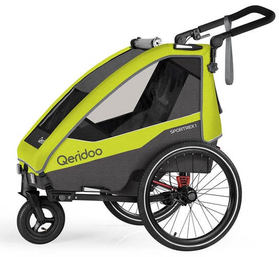 Przyczepka rowerowa Qeridoo Sportrex1 Lime Green Qeridoo