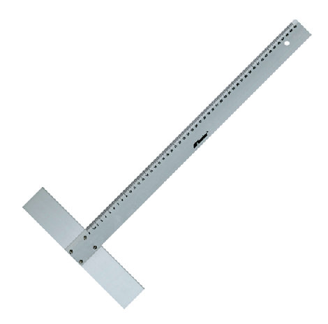 Przykładnica metalowa z ogranicznikiem, 50 cm LENIAR