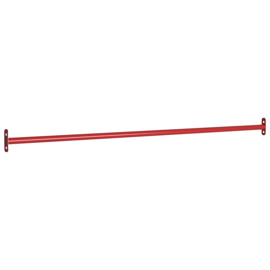 Przykręcany drążek prosty, 125 cm, stalowy, czerwony vidaXL