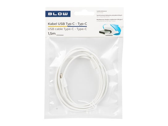 Przyłącze USB-C - USB-C BLOW Typ C kabel 1,5m Blow