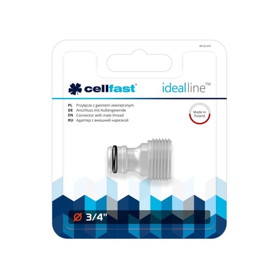 Przyłącze z gwintem zewnętrznym CELLFAST 50-670, 3/4" Cellfast