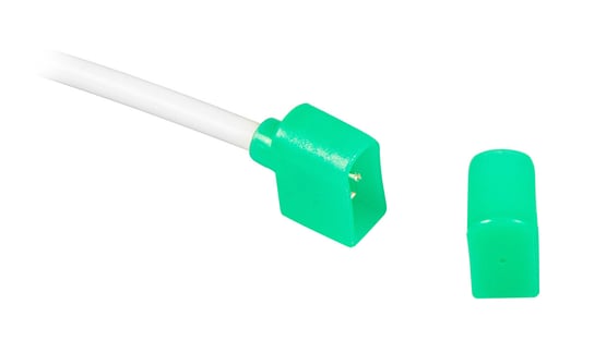 Przyłącze zasilające do BERGMEN Neon Flex HXR One / zielone / końcówka zasilająca z wyjściem prostym + przewód 30 cm + zaślepka BERGMEN