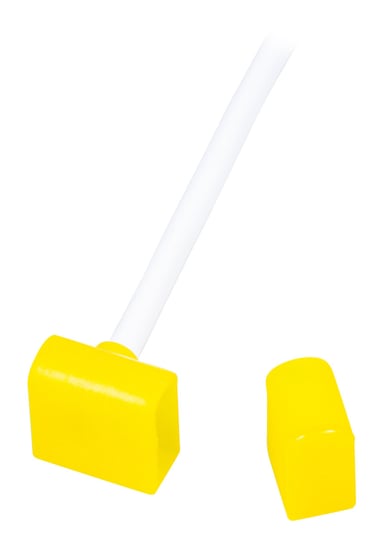 Przyłącze zasilające do BERGMEN Neon Flex HXR One / żółte / końcówka zasilająca z wyjściem bocznym + przewód 30 cm + zaślepka BERGMEN