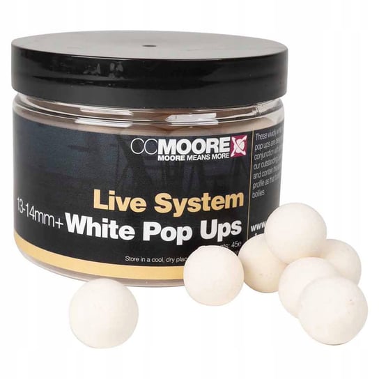 Przynęta Kulki Pływające Cc Moore Pop Ups Live System White 13-14 Mm Inna marka