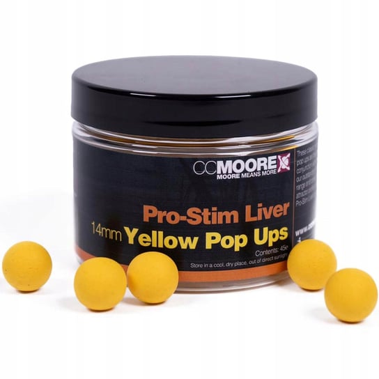 PRZYNĘTA KULKI PŁYWAJĄCE POP UP CC MOORE PRO-STIM LIVER YELLOW 14 MM Inna marka