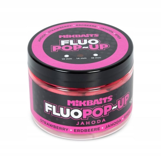 PRZYNĘTA KULKI PŁYWAJĄCE POP UP MIKBAITS FLUO TRUSKAWKA 14 MM 150 ML Inna marka