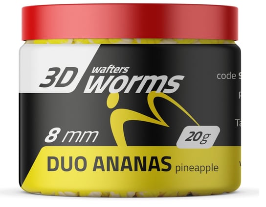 Przynęta Kulki Wafters MatchPro Top Worms Ananas 8 mm Inna marka