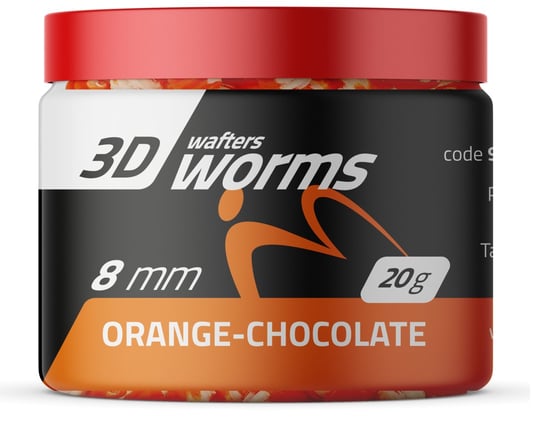 Przynęta Kulki Wafters MatchPro Top Worms Orange Chocolate 8 mm Inna marka