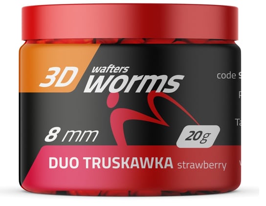Przynęta Kulki Wafters MatchPro Top Worms Strawberry 8 mm Inna marka