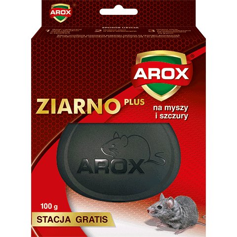 Przynęta Ze Stacją Na Myszy I Szczury Arox Ziarno Plus 100G+1szt AROX