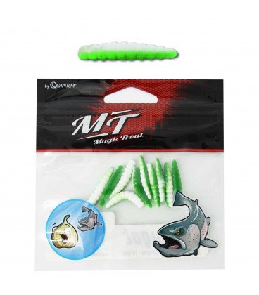 Przynęty Magic Trout B-Maggot 2,5 Cm 10 Sztuk Mt. B-Maggot Zielony/Biały Magic Trout