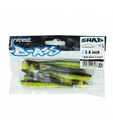 Przynęty Quantum 4Street B-Ass Shad 15Cm 7 Sztuk Quantum 4Street B-Ass Shad Gr.Pu.Chart Quantum