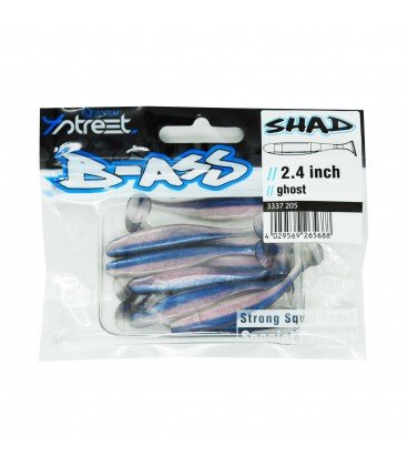 Przynęty Quantum 4Street B-Ass Shad 6.1Cm 10 Sztuk Quantum 4Street B-Ass Shad Ghost Quantum