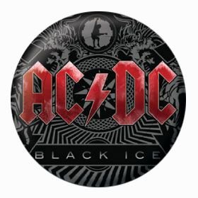 Przypinka, AC/DC Black Ice, 2,5 cm AC/DC