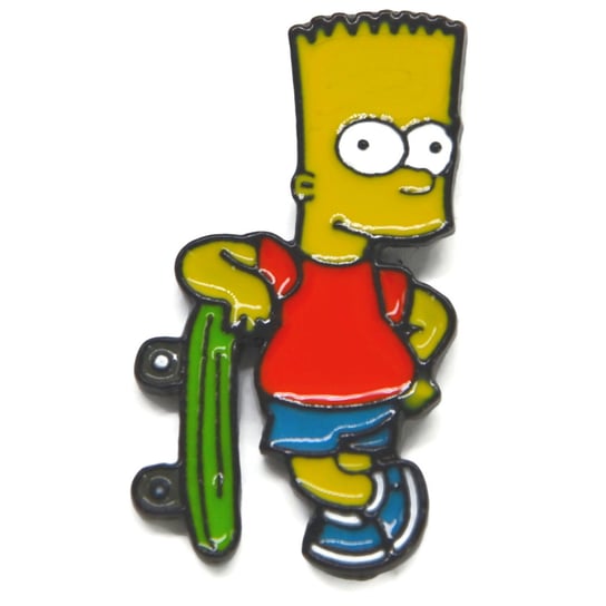 Przypinka Bart Simpson Deskorolka Metal Pin Inna marka