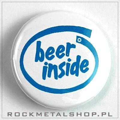przypinka BEER INSIDE Inna marka
