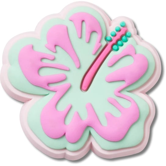 Przypinka Crocs Jibbitz Pin Do Butów Crocs Turquoise and Pink Hibiscus Crocs