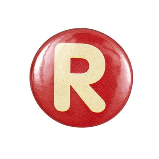 Przypinka, litera R, czerwony Rico Design GmbG & Co. KG