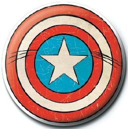 Przypinka Marvel Captain America Tarcza Kapitan Ameryka przypinki do plecaka na agrafkę Marvel