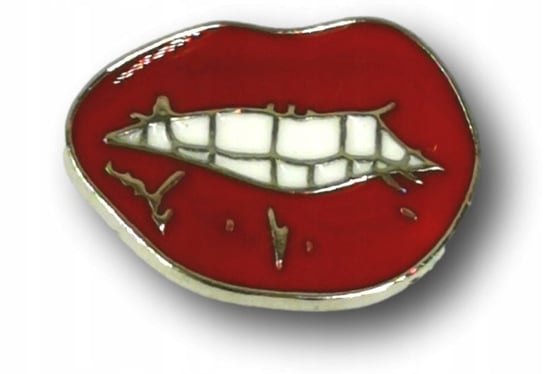 Przypinka Metalowa Czerwone Usta Metal Pin Inna marka