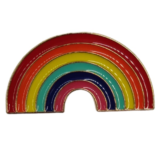 Przypinka Metalowa Kolorowa Tęcza Rainbow Inna marka