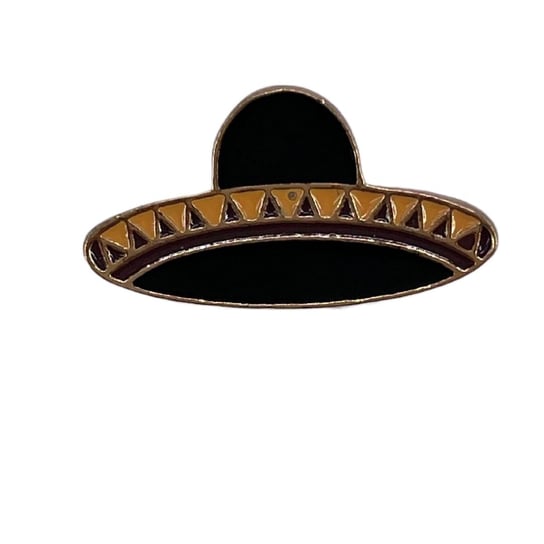 Przypinka Metalowa Metal Pin Czarne Sombrero Inna marka