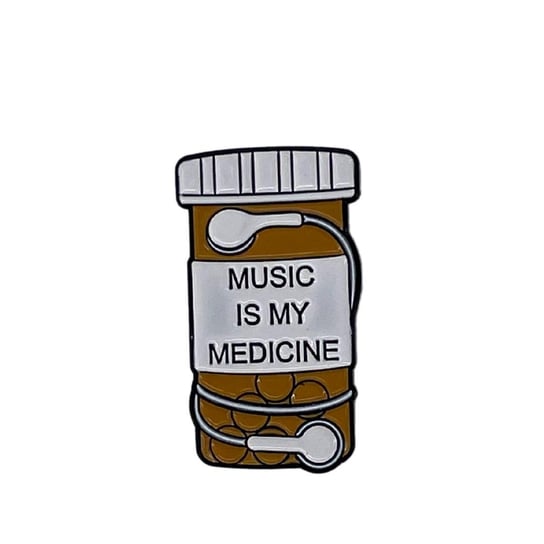 Przypinka Metalowa Metal Pin Music Is My Medicine Inna marka