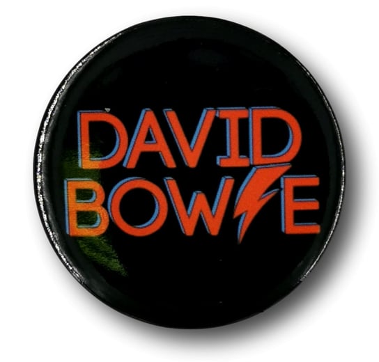 Przypinka Metalowa Okrągła Czarna David Bowie Pin Inna marka