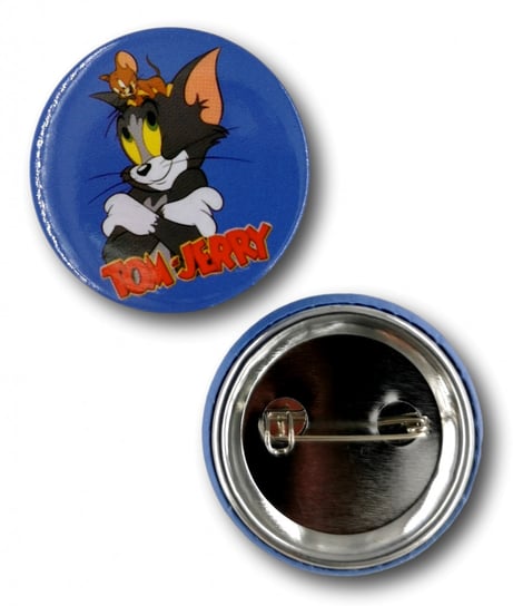 Przypinka Metalowa Okrągła Niebieska Tom&Jerry Pin Inna marka