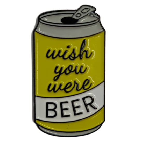 Przypinka Metalowa Wish You Were Beer Puszka Piwo Inna marka