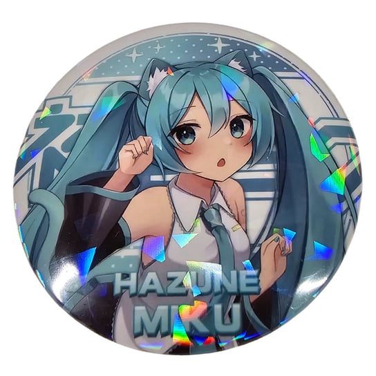 Przypinka Okrągła Hatsune Miku 5 Anime Girl Opalizująca Inna marka